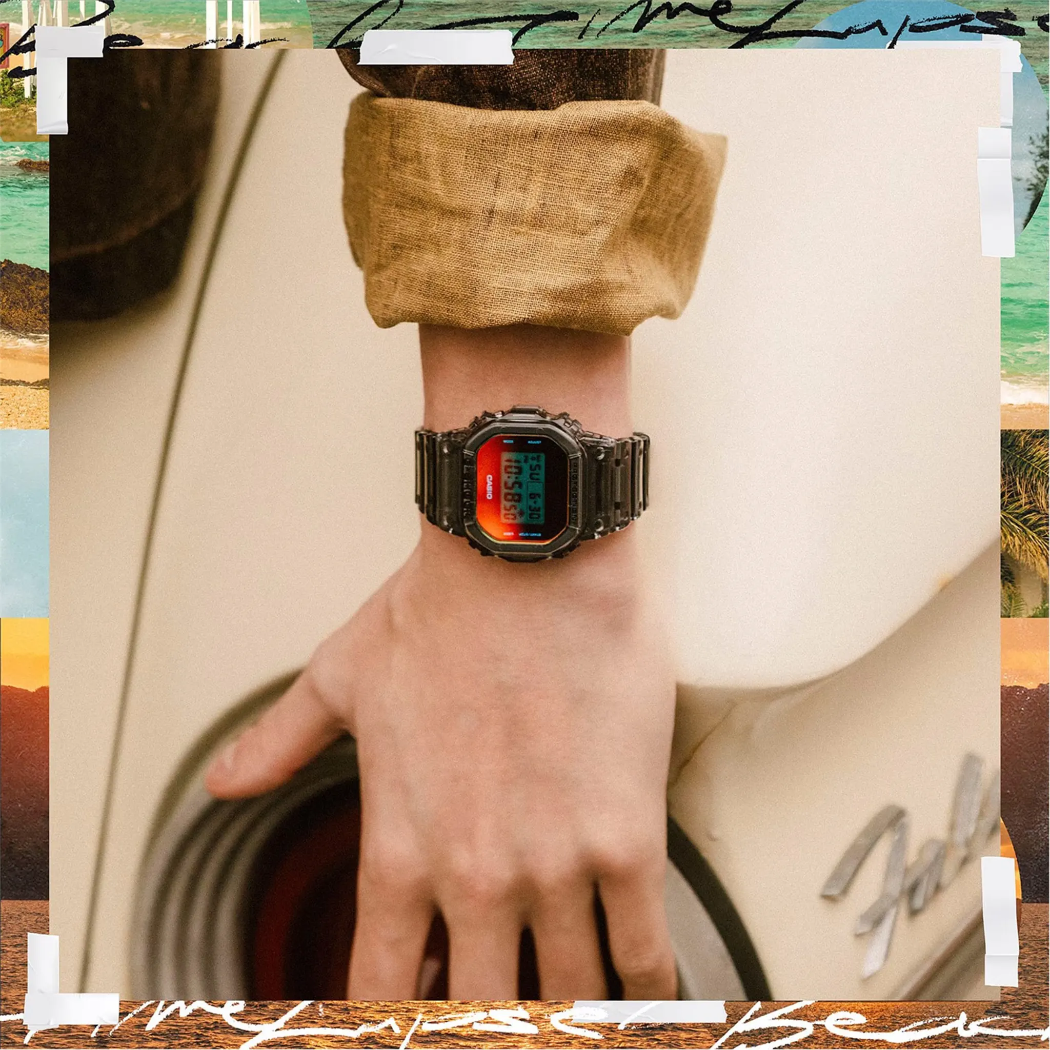 Model view of G-Shock Casio DW-5600TL-7ER Gunmetal